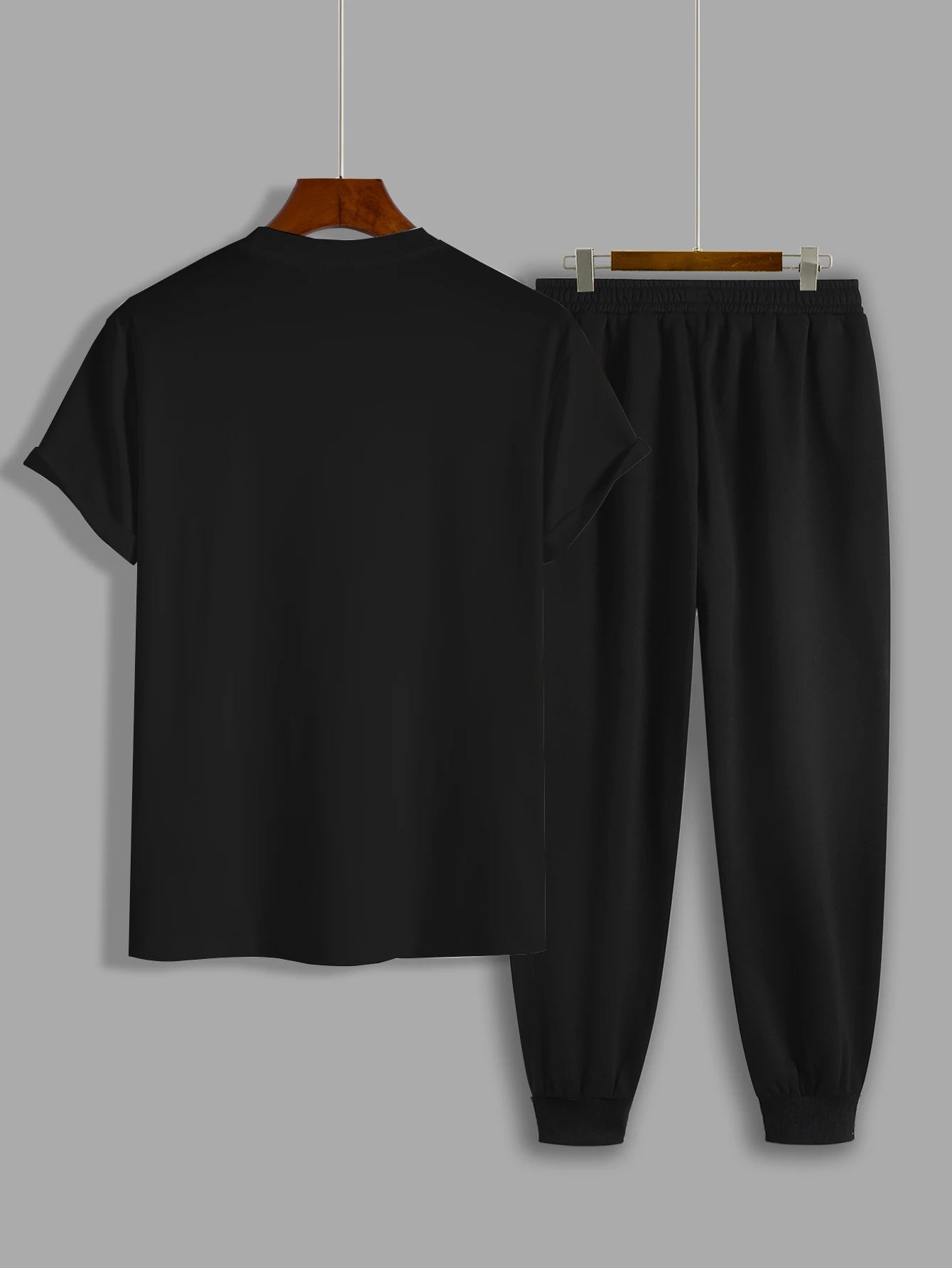 Men's Sets Casual T-Shirt And Long Pants Set With Picture Print Letter Male Sports Suit Tracksuit Daily Loose Suits