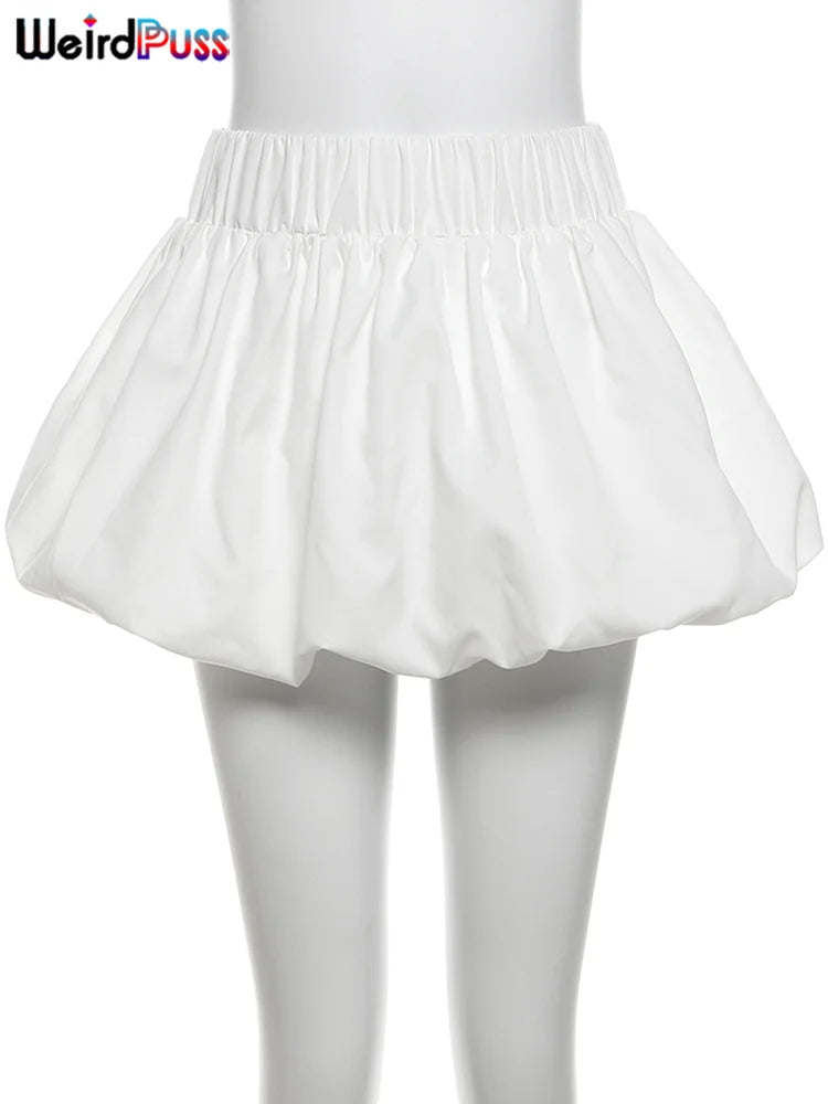 Ball Gown Skirts ; Y2K Hottie ; Trendy Midnight Waistband ; Miniskirts