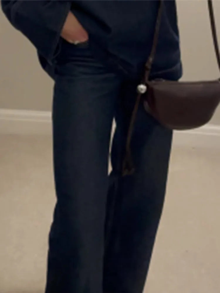 Denim Wide Leg Pants set