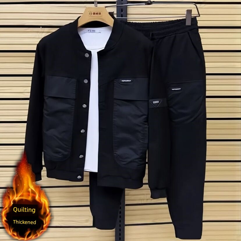 Spring and Autumn Men Large Pocket Minimalist All-Matching Jacket