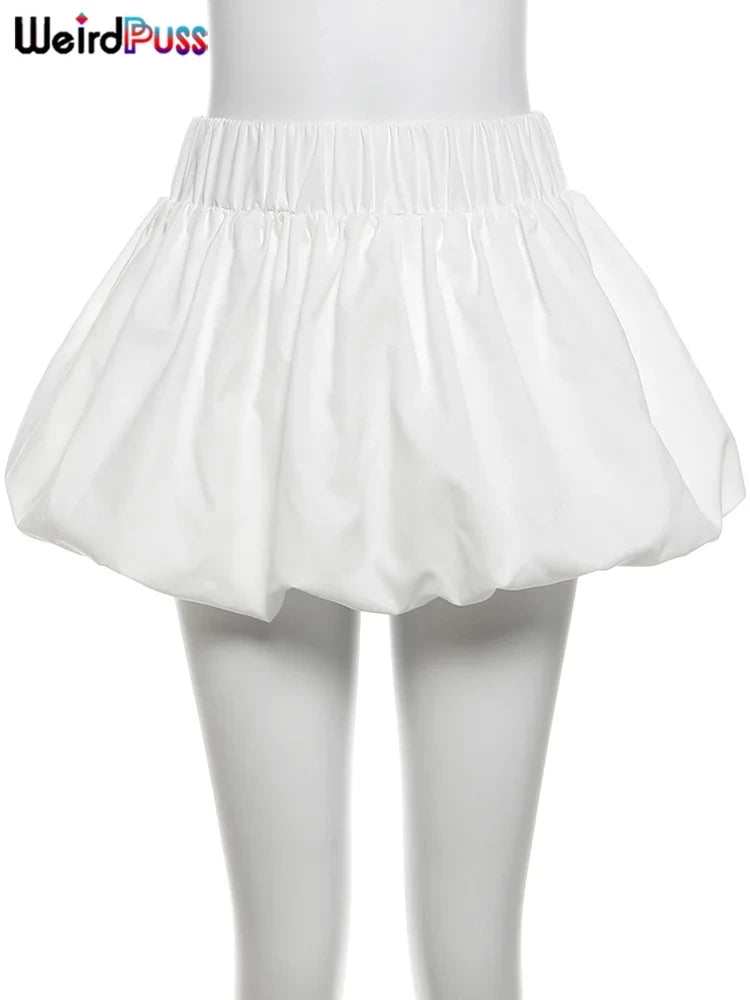 Ball Gown Skirts ; Y2K Hottie ; Trendy Midnight Waistband ; Miniskirts